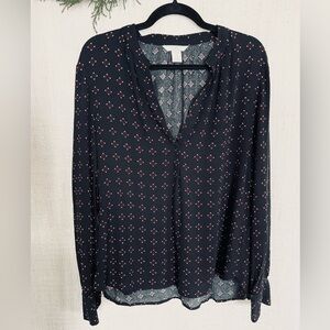 H&M V-Neck Blouse Sz 6